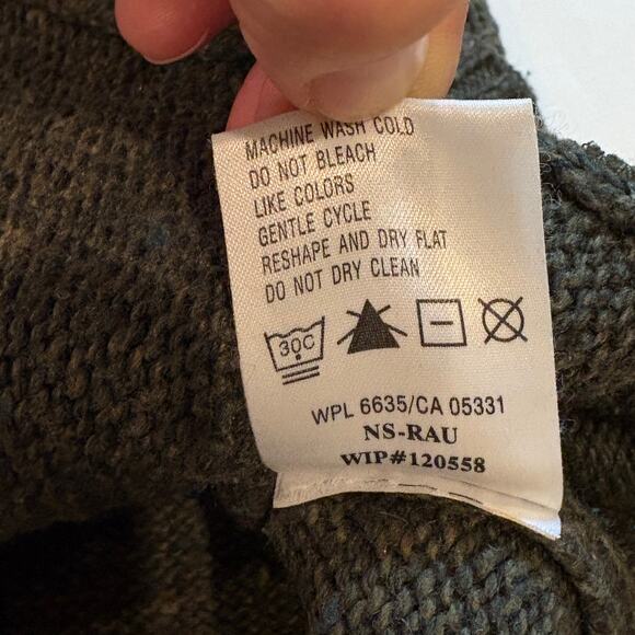 Woolrich Cardigan Sweater Mens Size XL Green Full Zip Long Sleeve Pockets Casual - Picture 7 of 10